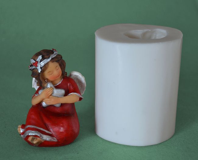 Andělíček červený malý, výška 8cm