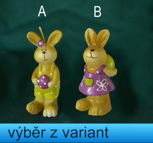 Zajíček a Zajíčka s vajíčkem - výška 6cm