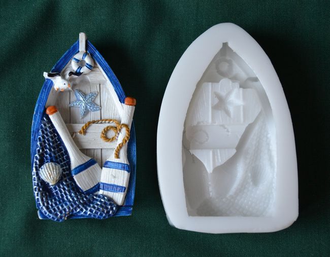 Relief Loďka s vesly - vel. 7 cm