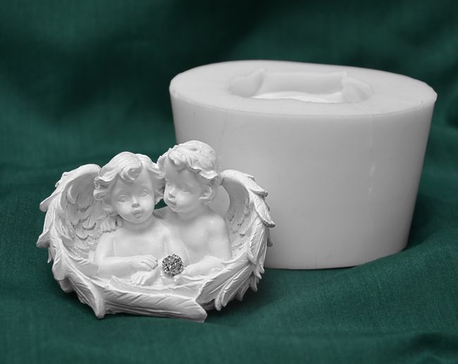 2 Andělé v křídle - výška 5cm
