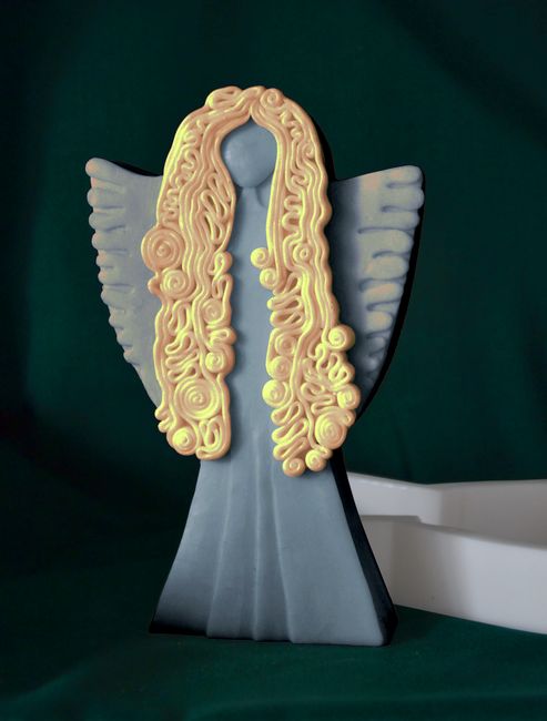 Anděl plochý 2 - výška 18cm