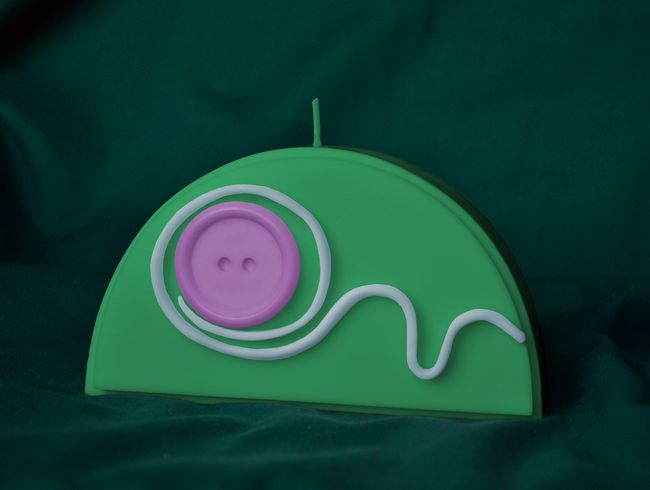 Spirálky knoflík Půlkruh - výška 7cm