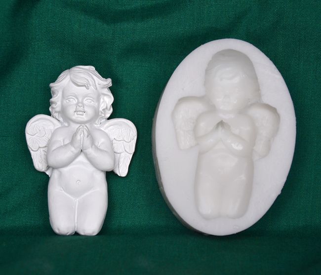 Relief Andílek modlící - vel. 4x6cm