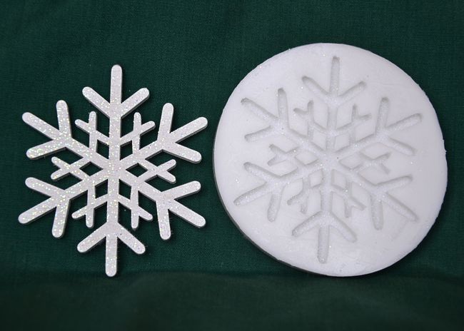 Relierf Sněhová vločka 2 - průměr7,5cm