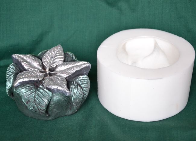 Vánoční hvězda květina, průměr 10cm