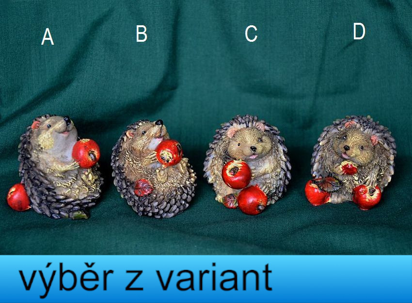 Ježek s jablíčkama - velikost 4,5cm