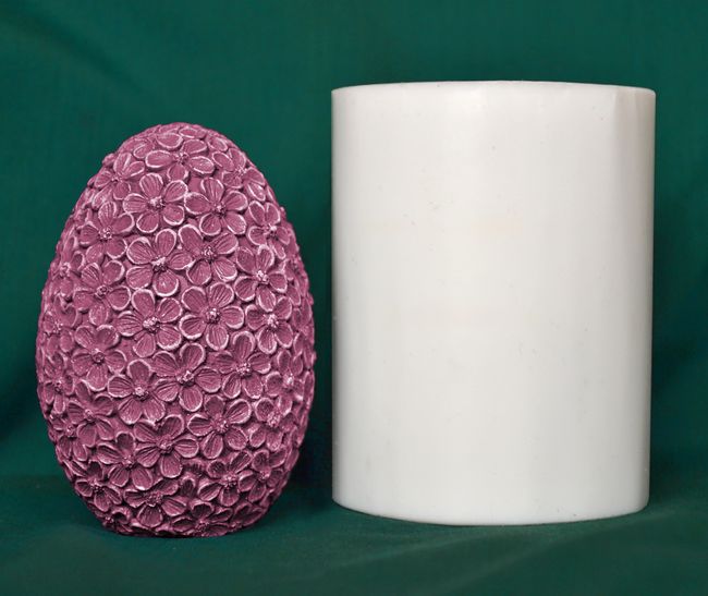 Vajíčko velké kvítečkové výška 9,5cm
