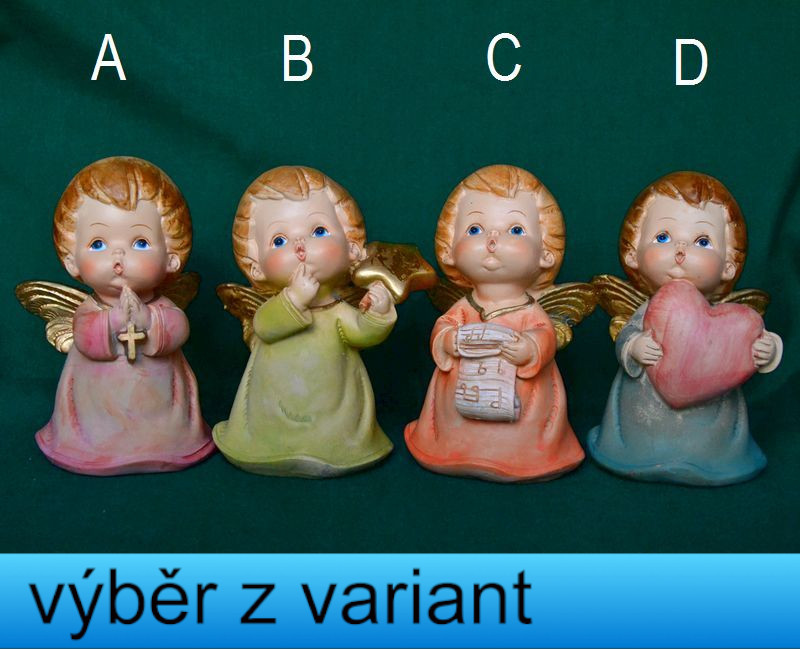 Andělíček buclatý - výška 10cm