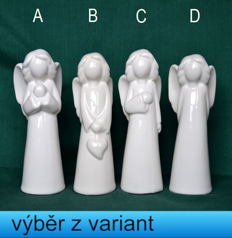 Anděl bílý - výška 13cm