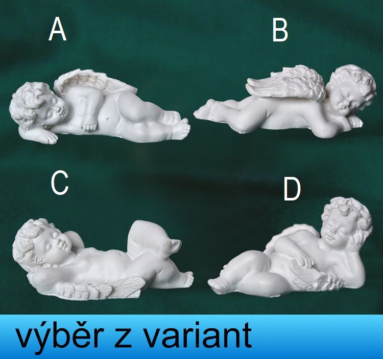 Andělíček ležící - délka 7,5cm