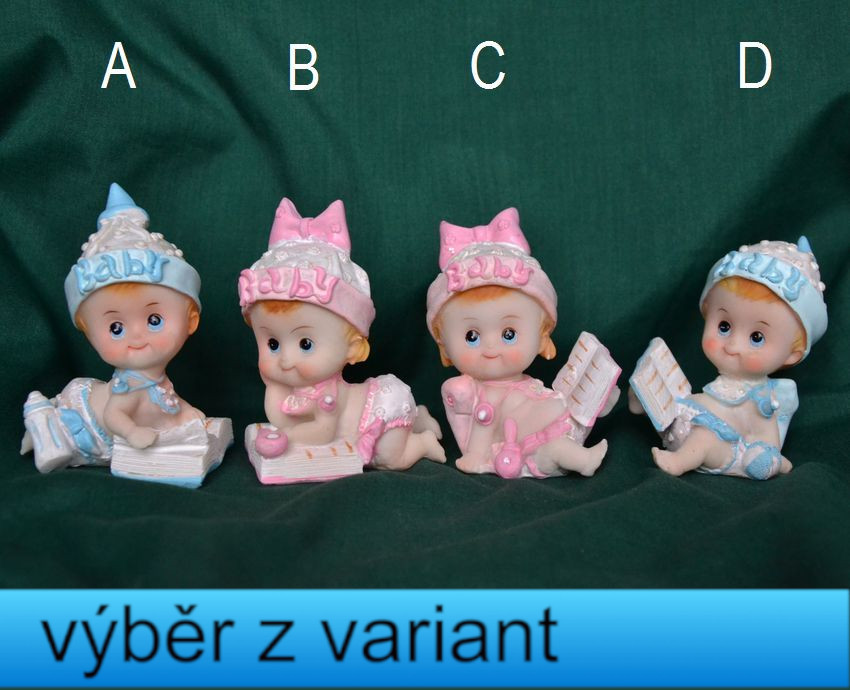 Batolata s knihou - výška 8cm