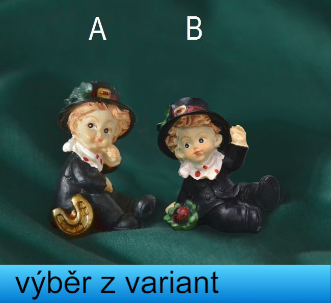 Kominíček pro štěstí - výška 4,5/4cm
