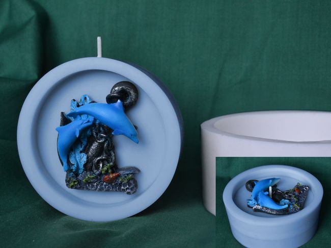 Kotva s delfínama, Disk s otvorem - průměr 10cm