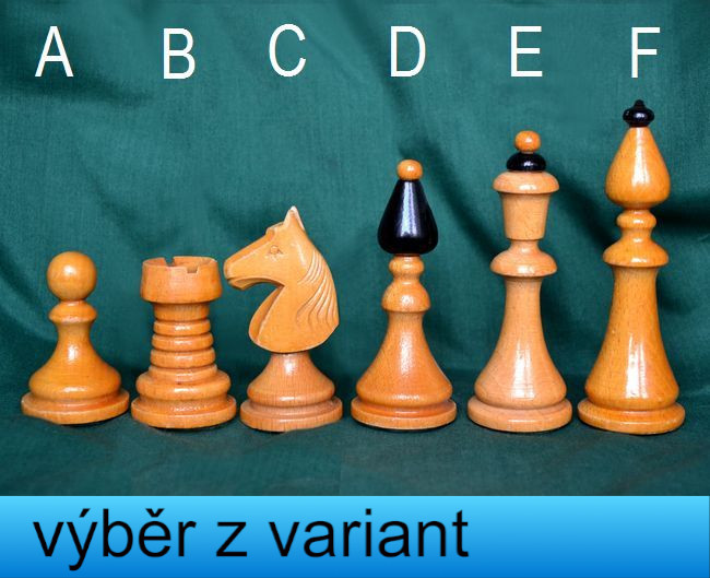 Šachové figurky velké - výška krále 11cm