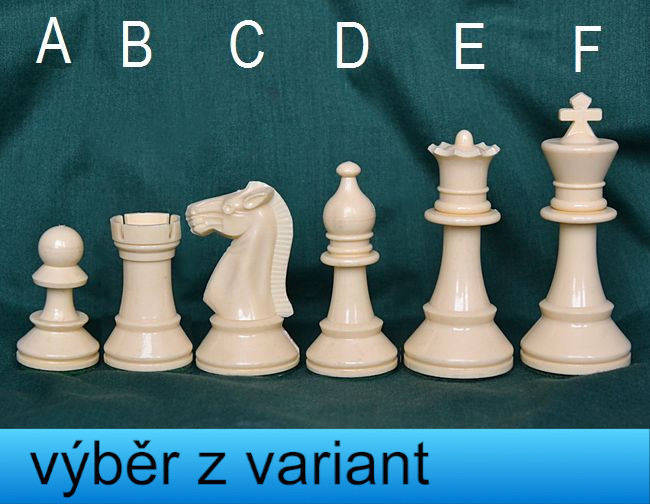 Šachové figurky malé - výška krále 8,5cm