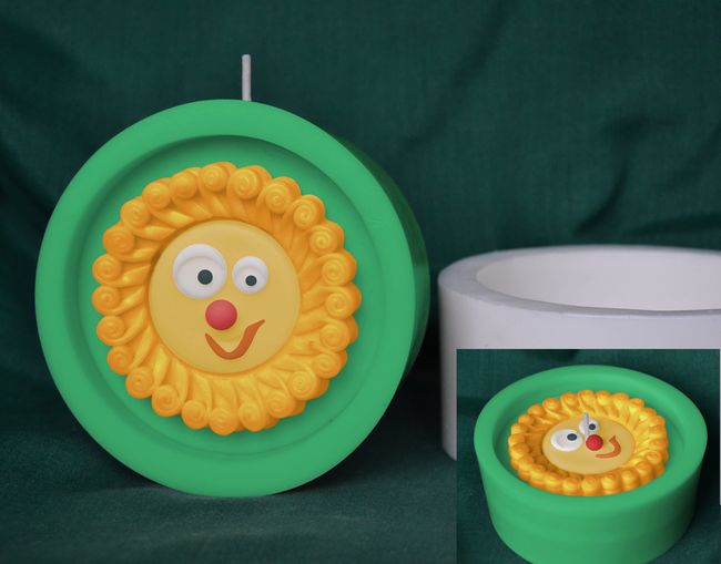Sluníčko spirálky, Disk s otvorem - průměr 10cm