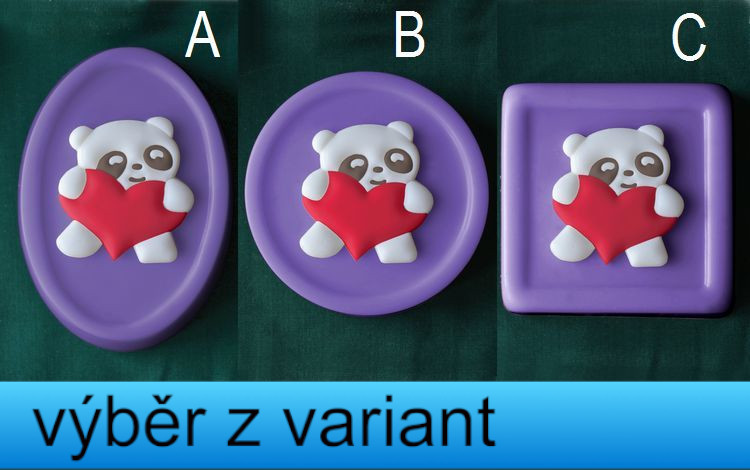 Panda se srdíčkem