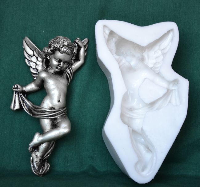 Relief Anděl stříbrný - vel. 15,5cm