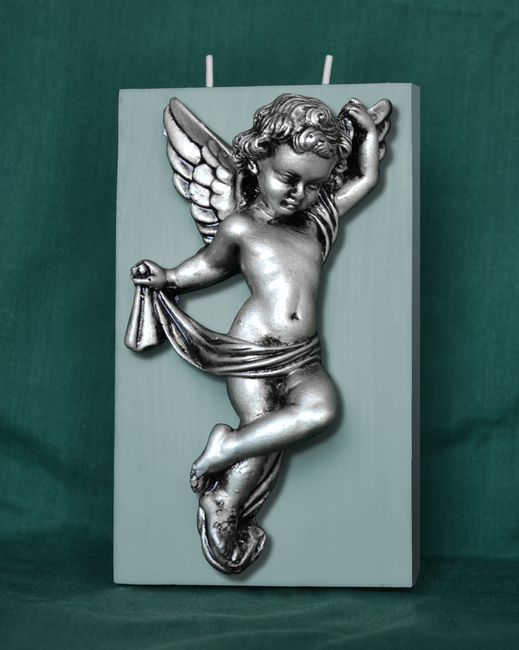 Andělíček stříbrný (Kvádr) - 9,5x16cm
