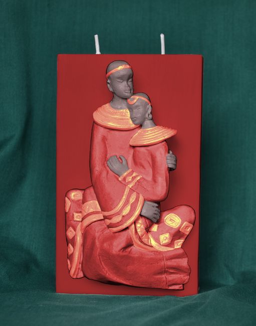 Africký pár (Kvádr) - 9,5x16cm