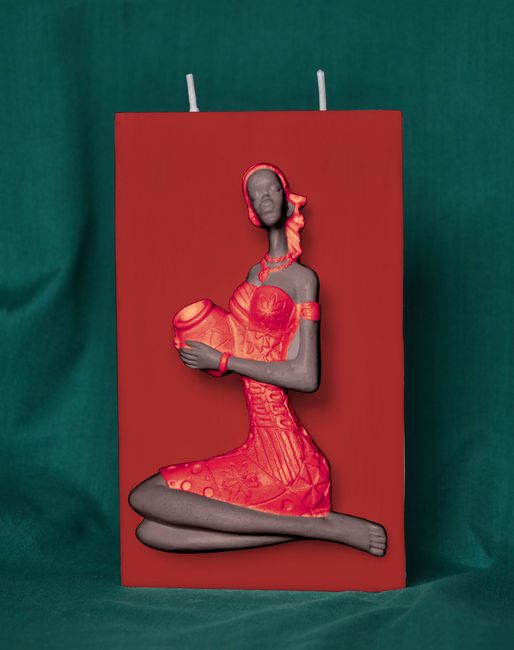 Africká žena 3 (Kvádr) - 9,5x16cm