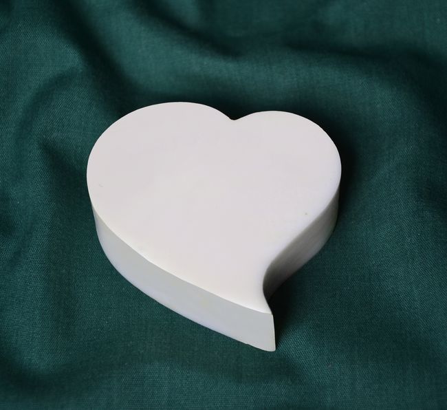 Srdce asymetrické Levé základní 6x5cm