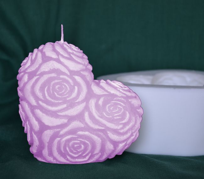 Srdce růže, velikost 11x10x5,5cm