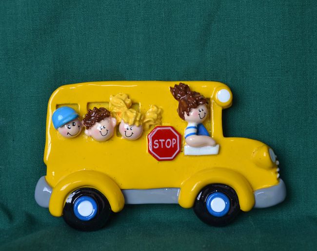 Relief Školní autobus - vel. 10,5x6cm