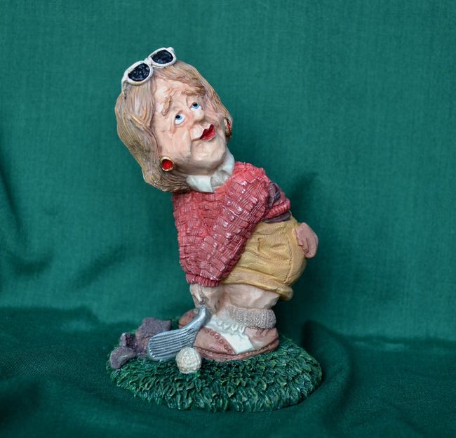 Golfistka - výška 12cm