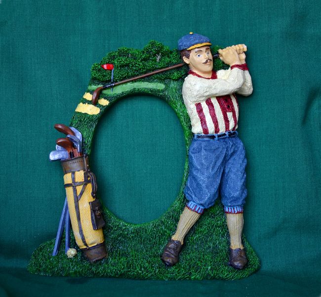 Rámeček Golfista - velikost 17x18,5x3,5cm