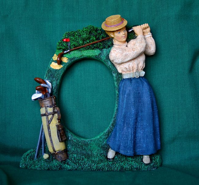 Rámeček Golfistka - velikost 17x19x3,5cm