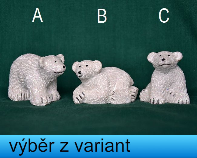 Lední medvídci- výška 2,5-3cm