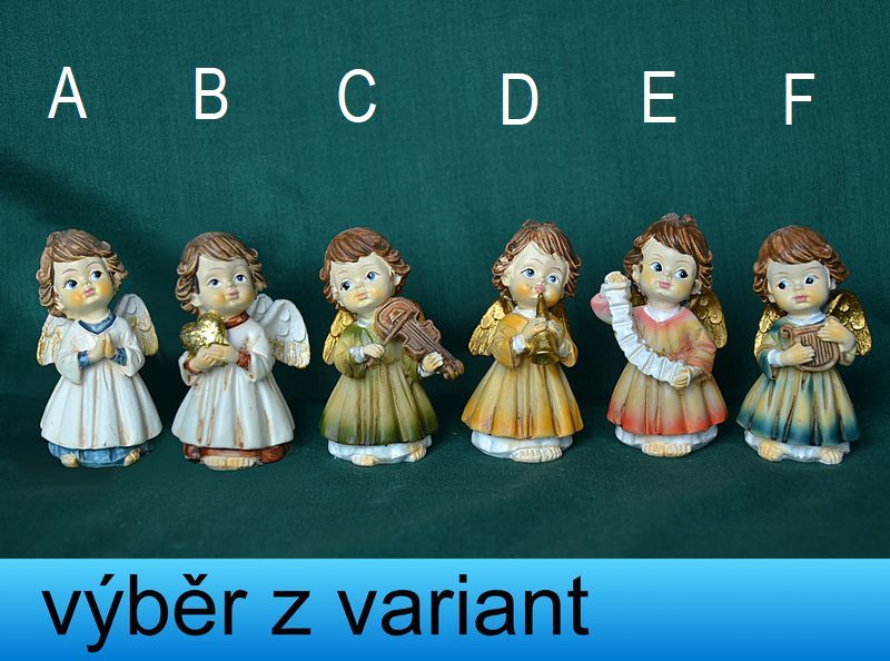 Andělé hudeníčci - výška 6cm