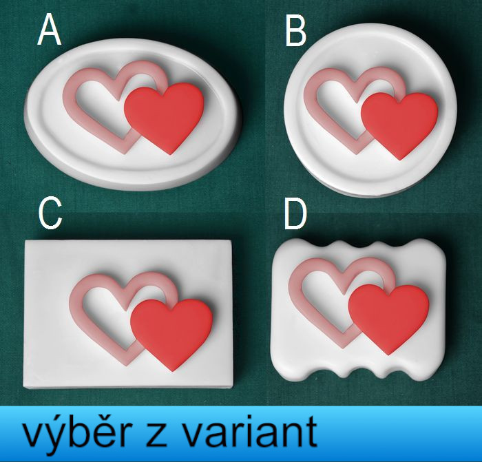 Dvojité srdce s otvorem
