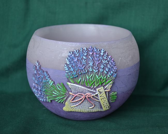 Cylindr levandule, velikost 11,5x9cm
