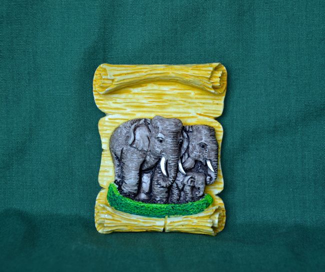 Relief Sloní rodinka, vel 5x6,5cm