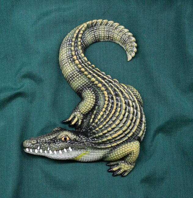 Relief Krokodýl - vel. 11,5x13,5x1,5cm