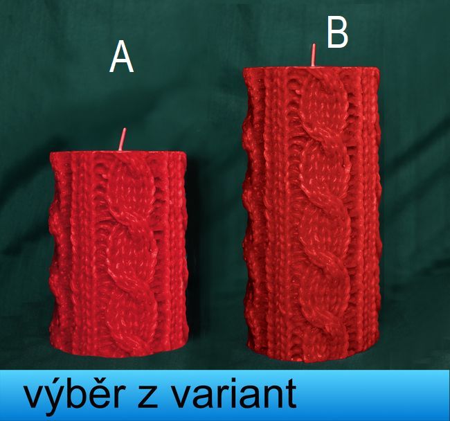 Válec pletený 1 - výška 9,7 a 14cm