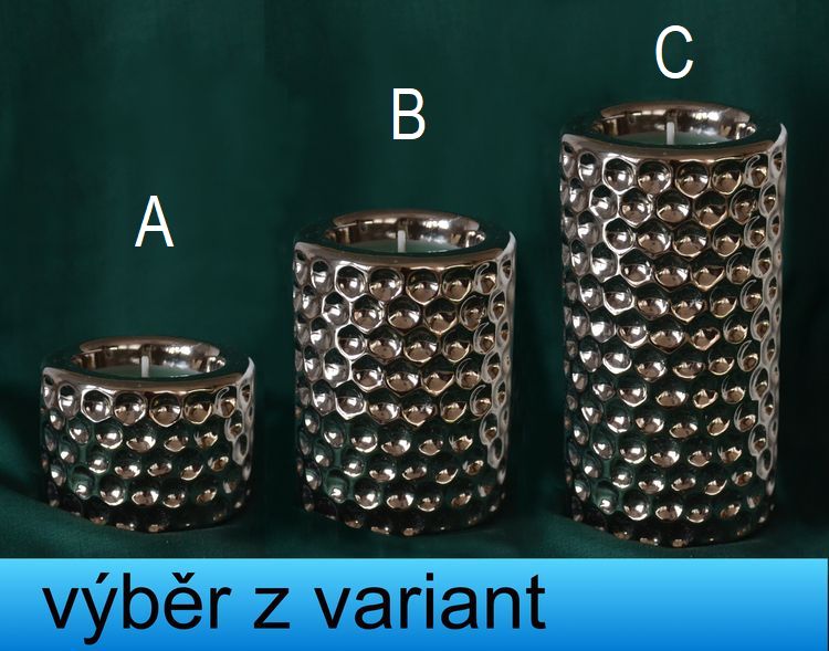 Válec stříbrný - výška 5-12cm