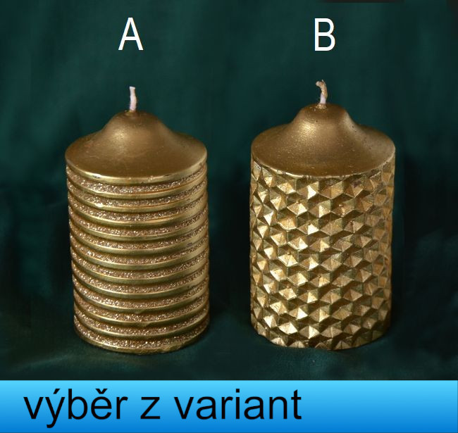 Válec zlatý - výška 7,7cm