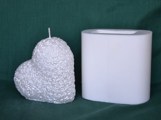 Kvítečkové srdce, výška 8,5cm