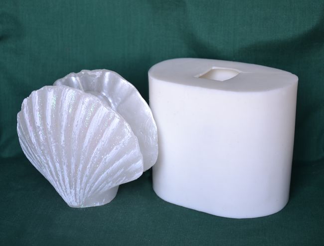 Mušle otevřená s perlou, výška 10cm