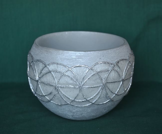 Cylindr dekor kruhy, velikost 12x8,5cm