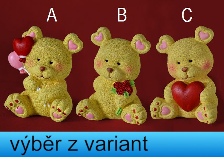 Medvídek žlutý - výška 10cm