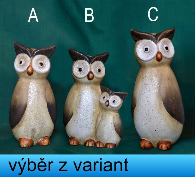 Sovy štíhlé - výška 10-15,5cm