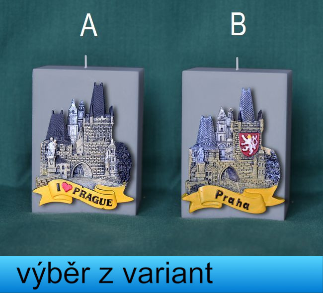 Praha Malostranská mostecká věž, hranol - výška 8,5cm