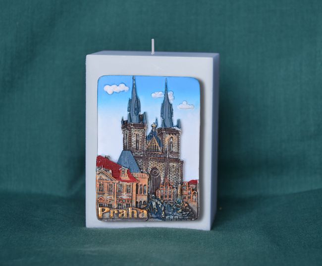 Praha Týnský chrám, hranol - výška 8,5cm