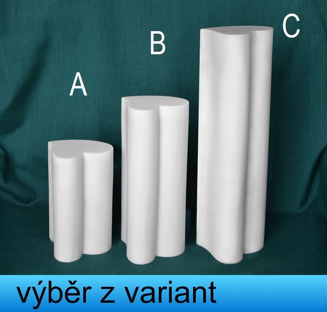 Srdce tubus výška 9,5; 14; 20cm