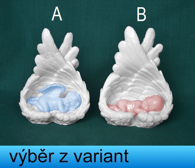 V Andělských křídlech - výška 8,5/9cm