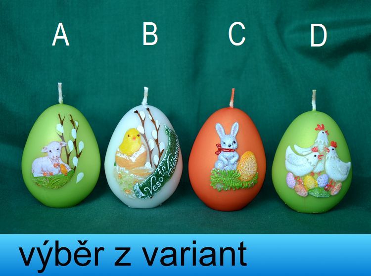 Velikonoční vajíčko, výška 6,5cm